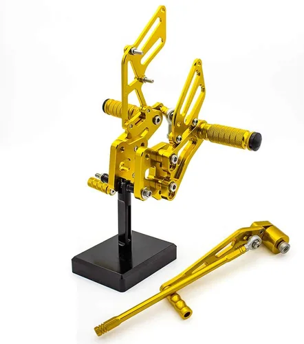 Vista 8 de FXCNC Juego de estriberas ajustables CNC para motocicleta, reposapiés trasero compatible con GSX-R GSXR 600 750 GSXR600 GSXR750 GSX-R600 GSX-R750