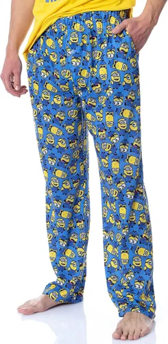 Vista 3 de INTIMO Despicable Me Minions 1 In A Minion - Pijama raglán para dormir para hombre