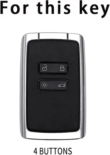 Vista 2 de TPU Leather Car Key Cover, for Captur Koleos Kadjar Arkana Megane for Dacia Duster Sandero Stepway Smart Remote Control Case