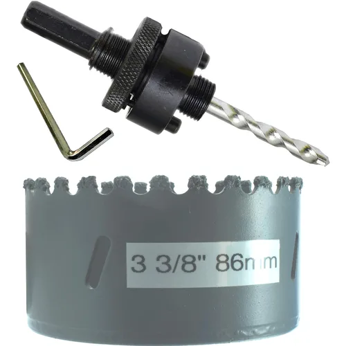 Vista 58 de Kit de extensión y eje de sierra perforadora de 7/16 pulgadas: 2 ejes hexagonales de 1/2 pulgadas y extensión de 12 pulgadas para sierras
