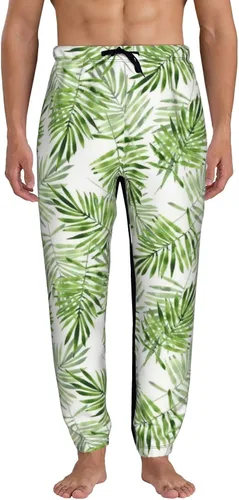 Vista 3 de WorldGES Pantalones deportivos para hombre con donas, pantalones deportivos casuales con bolsillos, divertidos pantalones deportivos para hombre