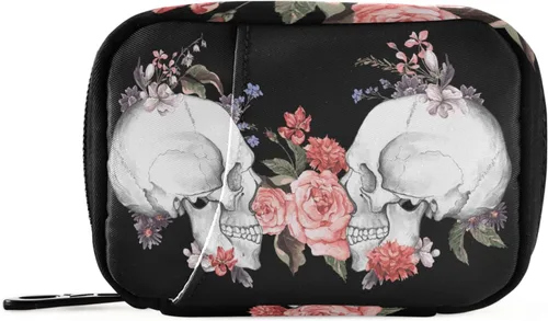 Vista 12 de Naanle Pastillero floral de colibrí de 7 días con cremallera, organizador de píldoras de viaje con cremallera, funda semanal portátil