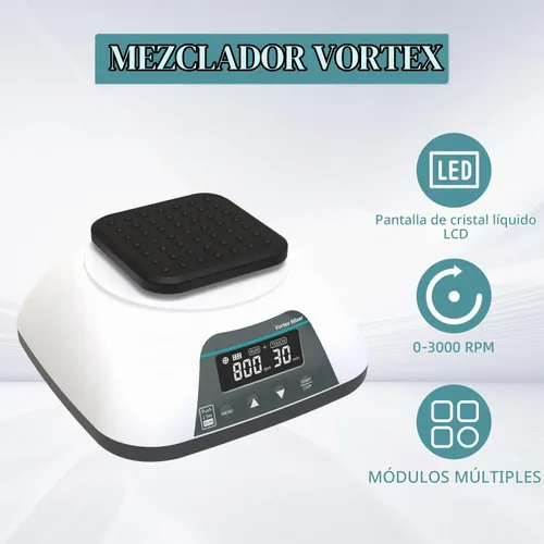 Vista 9 de VM-500PRO Mezclador digital multifunción Vortex, 3000 RPM, 2 modos de funcionamiento