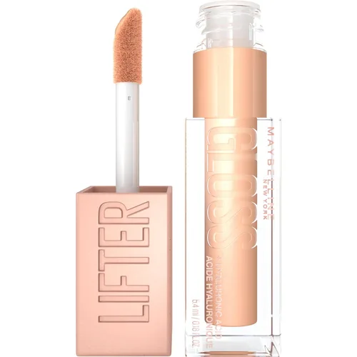Vista 37 de Maybelline Lifter Gloss, Brillo de Labios Hidratante con Ácido Hialurónico, Alto Brillo para Labios Más Llenos, Perla, Perla Plateada Transparente