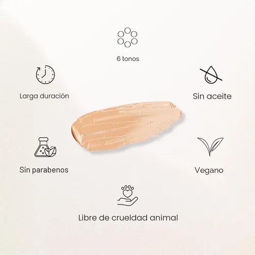Vista 4 de NATASHA MOOR: Liquid Magic Corrector – Máxima cobertura para ojeras – Larga MAGIC #1 (Luz Natural)