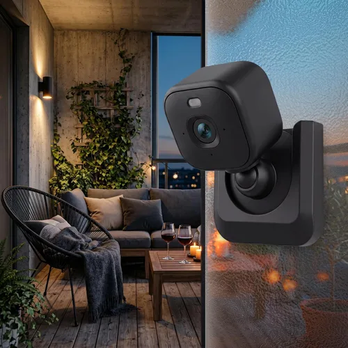 Vista 6 de Blink Mini 2K - Soporte de pared adhesivo para cámara, fuerte adhesivo duradero, soporte de montaje para cámara Blink Mini interior, sin taladros