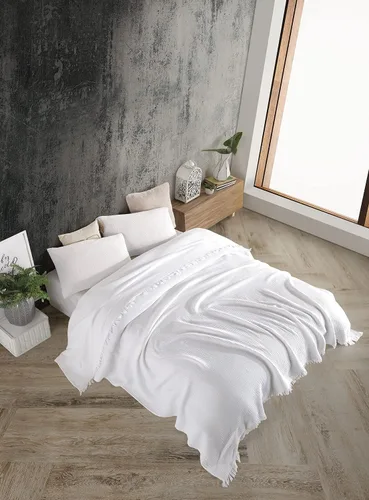 Vista 28 de Manta de gasa de algodón puro suave de 4 capas de 50 x 60 pulgadas, prelavada, sin flecos, manta de muselina ligera para uso multiusos y regalo Azul