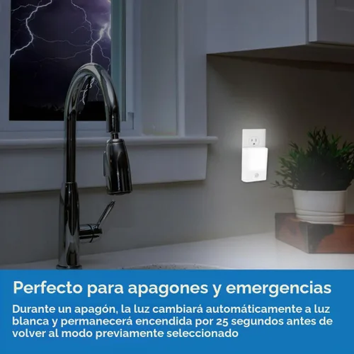 Vista 6 de Camelion 3-in-1 Power Outage Night Light, Motion Sensor,4-Pack