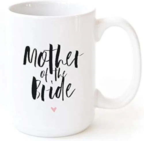 Vista 7 de The Cotton & Canvas Co. Taza de café de cerámica de la boda de la mejor dama de honor de la historia. Regalo de fiesta nupcial