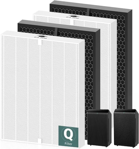 Vista 4 de 1712-0123-00 - Filter Q for Winix 5510 5520 5530 PlasmaWave Air Purifier SmokeGuard High Efficiency and Activated Carbon Filter for Home Bedroom