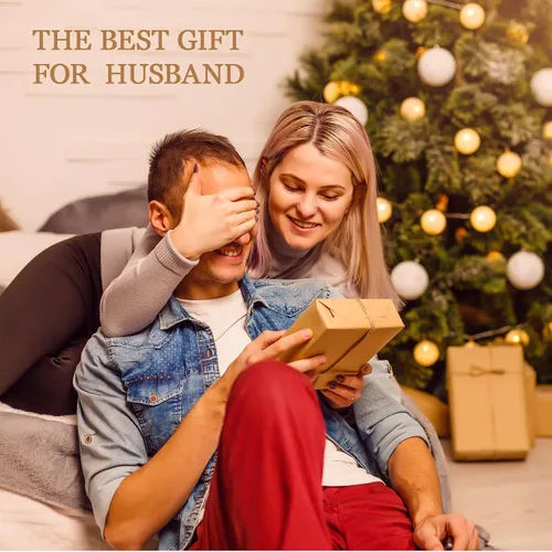 Vista 2 de Mejores Regalos para Esposo de la Historia para Esposo de Esposa Bandeja de Cuero PU y Llavero, Regalos Únicos para Él, Esposo que lo Tiene Todo