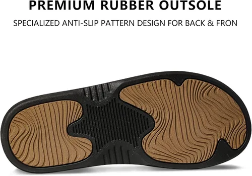 Vista 6 de MALIDA Chanclas antideslizantes para hombre para baño, ducha, impermeables, de espuma amortiguada, para interiores y exteriores, sandalias de tanga