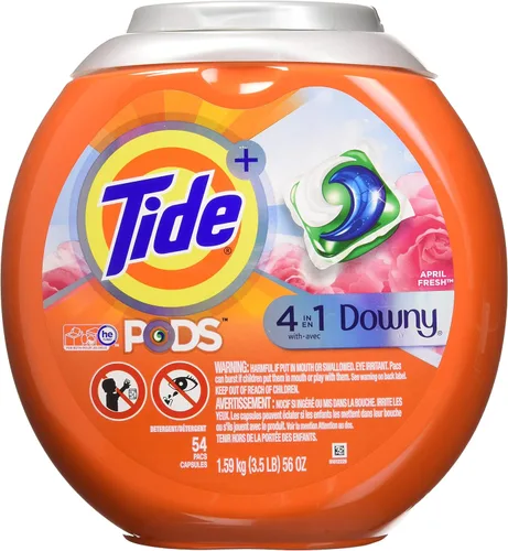 Vista 16 de Tide PODS con detergente líquido Downy, April Fresh, 12