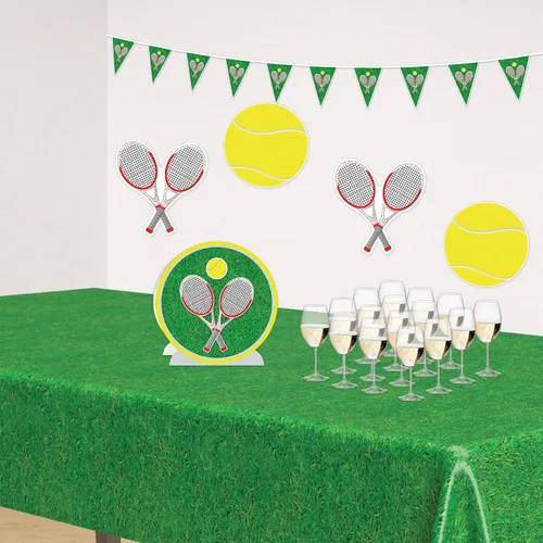Vista 4 de Beistle , 12 recortes de pelota de tenis, 10 pulgadas (amarillo/blanco)