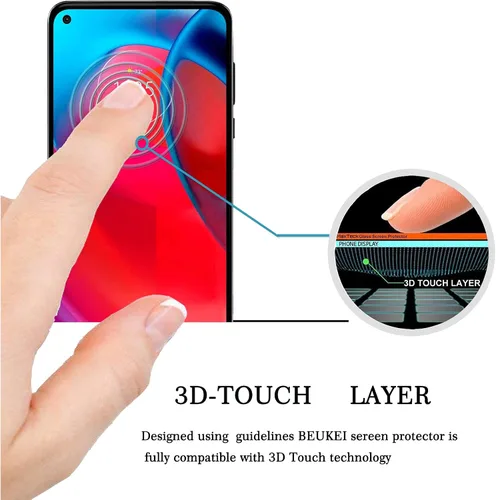 Vista 3 de Paquete de 4 protectores de pantalla compatibles con Motorola Moto G Stylus 5G/Moto G Stylus (2021), vidrio templado