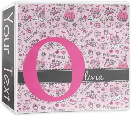 Vista 9 de Carpeta personalizada de 3 anillas Princess - 1 pulgada