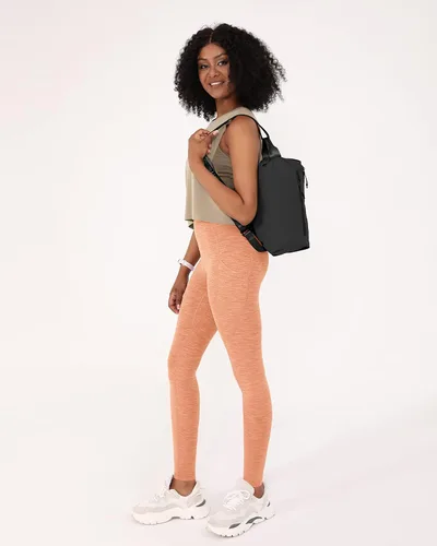 Vista 5 de Ododos - Pantalones deportivos de cintura alta para mujer con bolsillos, control de abdomen, para correr, deportes, entrenamiento, yoga