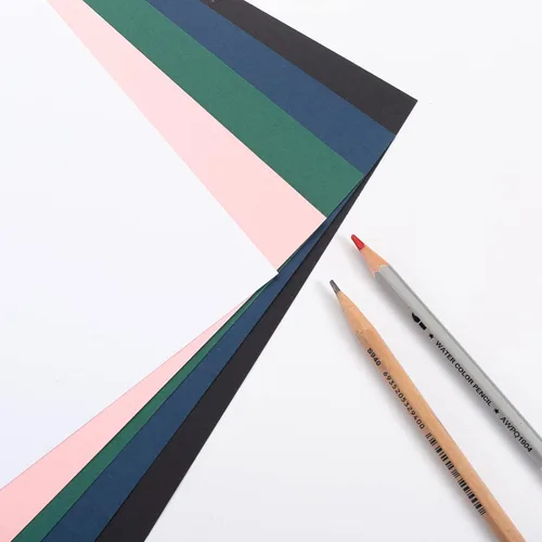 Vista 7 de 30 hojas de papel de cartulina de 8 1/2 x 11 pulgadas para manualidades y invitaciones (negro)
