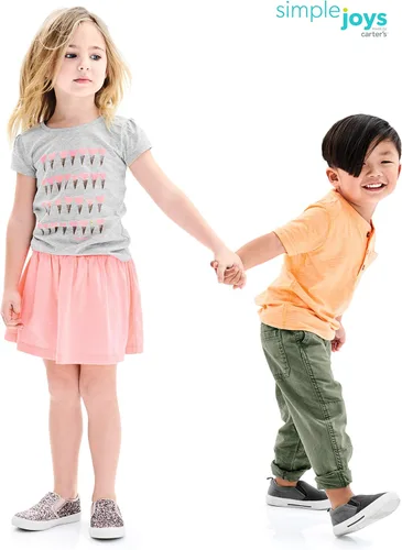 Vista 3 de Simple Joys by Carter's Toddler Girls' Short-Sleeve Shirts