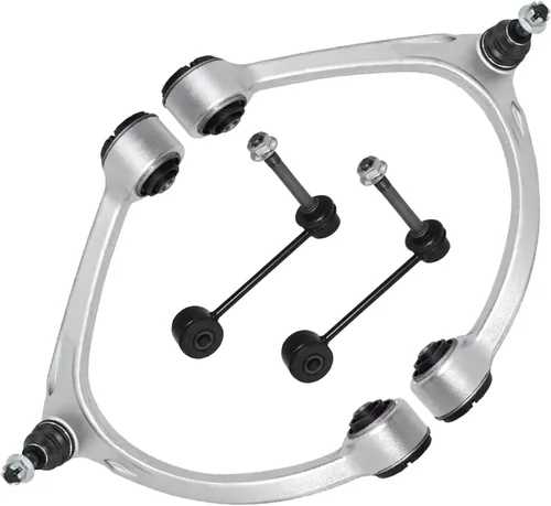 Vista 210 de Detroit Axle - 4 piezas de brazos de control traseros para Ford C-Max, Focus, Mazda 3 5, Volvo C30, C70, S40, V50, 4 brazos de control superiores e