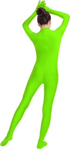 Vista 6 de Shinningstar Body para mujer con manos completas y pies completos, mallas de piel de elastano