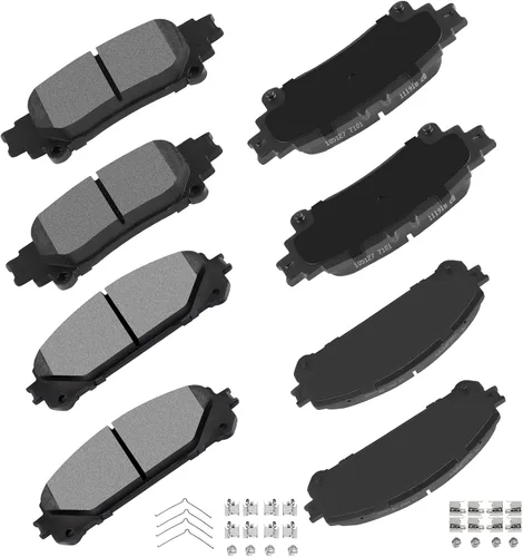 Vista 30 de cciyu - Juego de pastillas de freno de cerámica profesionales delanteras - Para Geo Prizm (1993-1997), Toyota Camry (1992-2001), Celica (1994-1997)