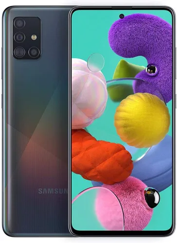Vista 5 de Samsung Galaxy A51, 128 GB + 6 GB RAM, negro - Desbloqueado (solo GSM, renovado)