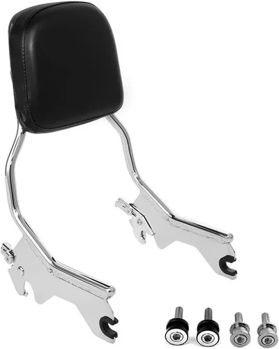 Vista 12 de TCMT Respaldo Vertical de Barra Sissy Estándar con Kit de Hardware de Acoplamiento Compatible con Harley Heritage Classic FLHC Street Bob FXBB