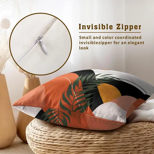 Vista 255 de Giwawa Juego de 2 fundas de almohada decorativas con diseño floral de girasol de 16 x 16 pulgadas, fundas de cojín decorativas para el hogar, sofá