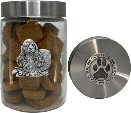 Vista 29 de Heritage Pewter Basset Hound Good Dog Treat Jar – Tarro de golosinas de 34 onzas con tapa hermética a rosca Regalo para propietarios de Basset