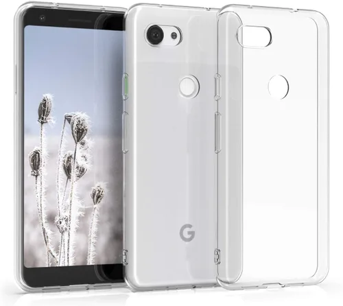 Vista 5 de kwmobile Funda compatible con Google Pixel 3a - Funda transparente suave delgada y flexible TPU Funda protectora para teléfono - Transparente