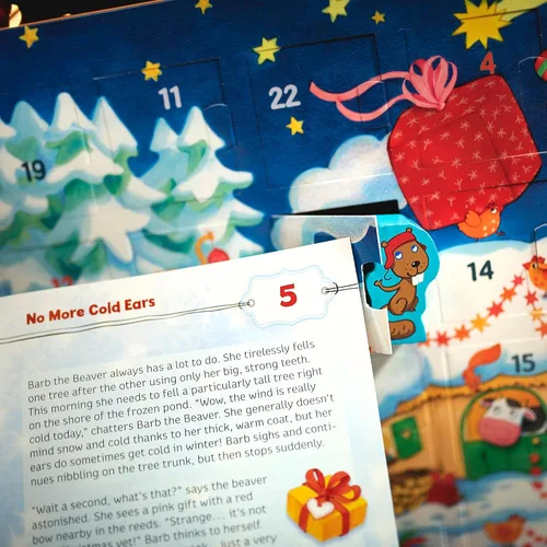 Vista 7 de HABA Mi Primer Calendario de Adviento Temático de Granja con Animales de Madera, Actividades Navideñas para Niños Pequeños, Un Calendario