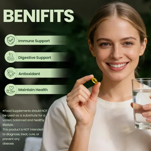 Vista 9 de Oil of Oregano with Black Seed Oil 300 Softgels