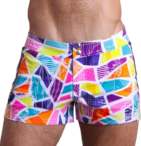 Vista 53 de Bang Men's Swimwear - Beach Shorts - Stretchy Quick-Dry All-Use Premium Swimsuit Trunk Square Cut