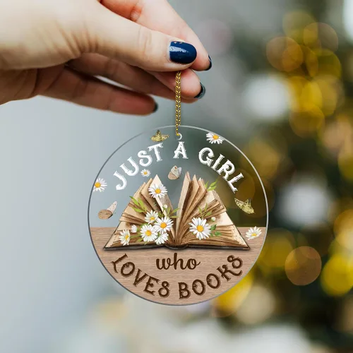 Vista 9 de HYTURTLE Adorno Personalizado de Pila de Libros – Nombre Personalizado y Títulos de Libros Favoritos – Acrílico para Lectores, Miembros de Clubes