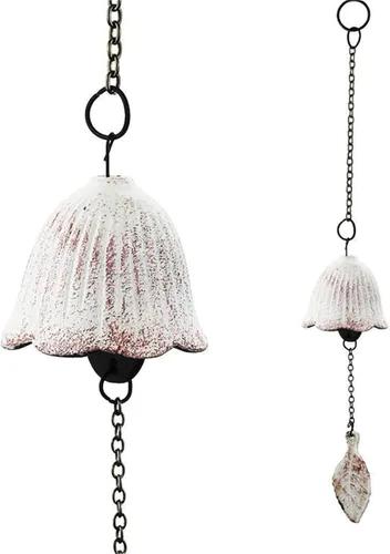 Vista 12 de Carillón de viento japonés de hierro fundido para exteriores, adorno para jardín, patio y balcón, decoración de campana de viento de metal colgante