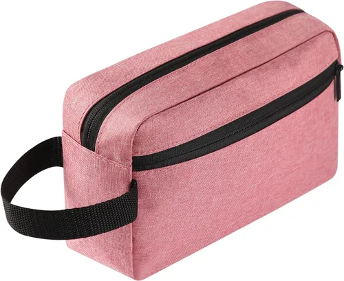 Vista 10 de Icramsy Neceser de viaje para mujeres y hombres, bolsa de cosméticos colgante, accesorios de viaje para mujeres y hombres, Negro, Moderno