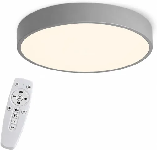 Vista 13 de Led Ceiling Light with Remote White 16 "24w Flush Mount Suitable for Bedroom, Kids Room,Hallway, Balcony, Checkroom,Office,Bathroom Ceiling Lamp