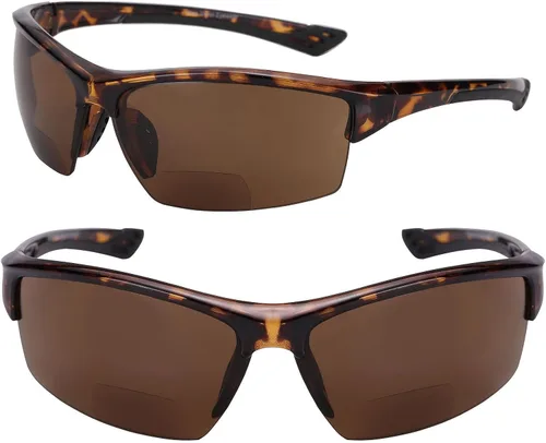 Vista 6 de Mass Vision "The Skillful" - 2 pares de lentes de sol bifocales polarizados unisex ligeros Open Road Azul