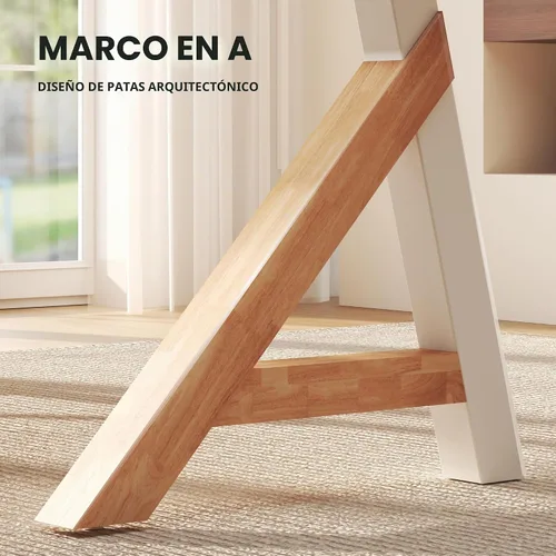 Vista 7 de FLEXISPOT WoodiX - Escritorio ejecutivo de pie de madera maciza