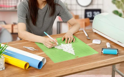 Vista 5 de AOOIIN Alfombrilla de corte LightGrip de 12 x 12 pulgadas para Cricut Explore One/Air/Air 2/3/4/Maker/Maker 3/Maker 4, accesorios de repuesto