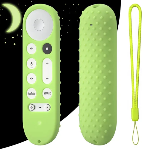 Vista 19 de Funda de silicona para Google TV Streamer 4K Google TV (4K) Voice Remote 2024 Funda de silicona antideslizante (rojo)