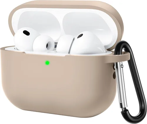 Vista 13 de Lerobo - Funda protectora completa de silicona suave para AirPods Pro 3 Rojo