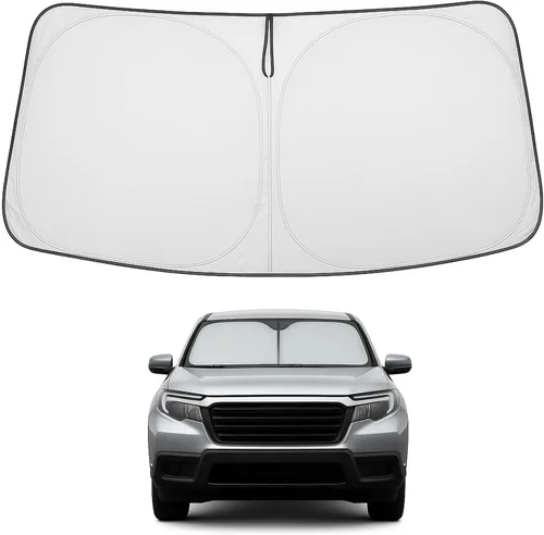 Vista 189 de Proadsy Parasol para parabrisas Rivian R1S 2022-2025 2026 de 4 capas plegable, protector de parasol frontal que bloquea los rayos UV, mantiene