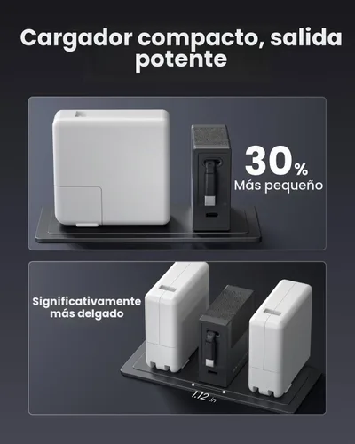 Vista 6 de Gitryin - Cargador de pared USB retráctil GaN de 40 W, cable tipo C de 33.5 pulgadas, 2 USB C