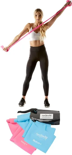 Vista 11 de Resistance Bands for Working Out 7Ft Long Resistance Bands Super Exercise Bands with Carry Pouch and Door Anchor I Latex Free Workout Bands