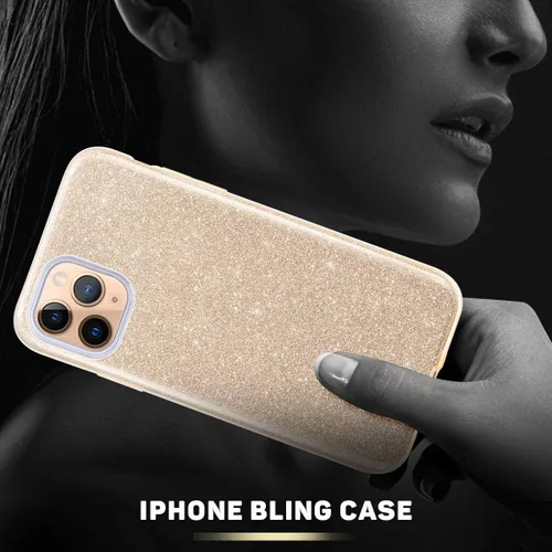 Vista 6 de MATEPROX Funda protectora compatible con iPhone 11 Pro Max, funda protectora Bling Sparkle para niñas y mujeres para iPhone 11 Pro Max de 6.5