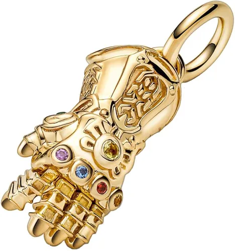 Vista 4 de Bellestory Abalorio de plata de ley con diseño de héroes de la película para mujer, pulsera europea
