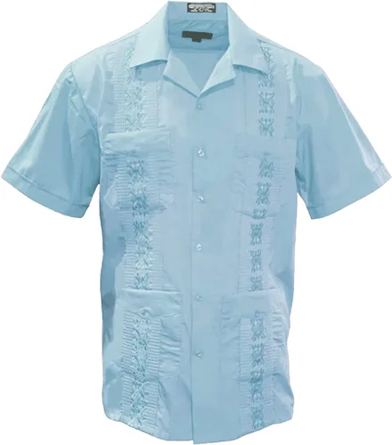 Vista 23 de Gravity Threads Camisa de verano Guayabera para hombre
