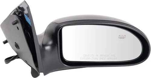 Vista 121 de TRQ Cubierta cromada del espejo manual del lado del pasajero, acabado liso para Volvo VNL 2004-2014